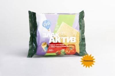 Хлебцы хрустящие ЗлакАктив с томатом и базиликом 60гр*20