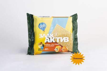 Хлебцы хрустящие ЗлакАктив с морковью 60гр*20