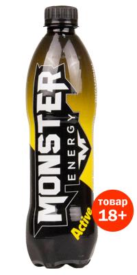 Monster Энерджи Актив (барбарис, желтый) безалк тониз газ н-к 0,5л*12