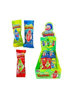 Жевательная резинка с кислой начинкой Кислая граната 14гр*24 Канди Клаб