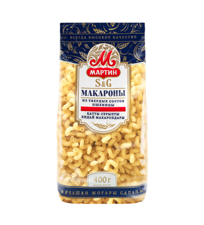Пружинки макаронные изделия Мартин гр.А, в/с 0,4кг*20